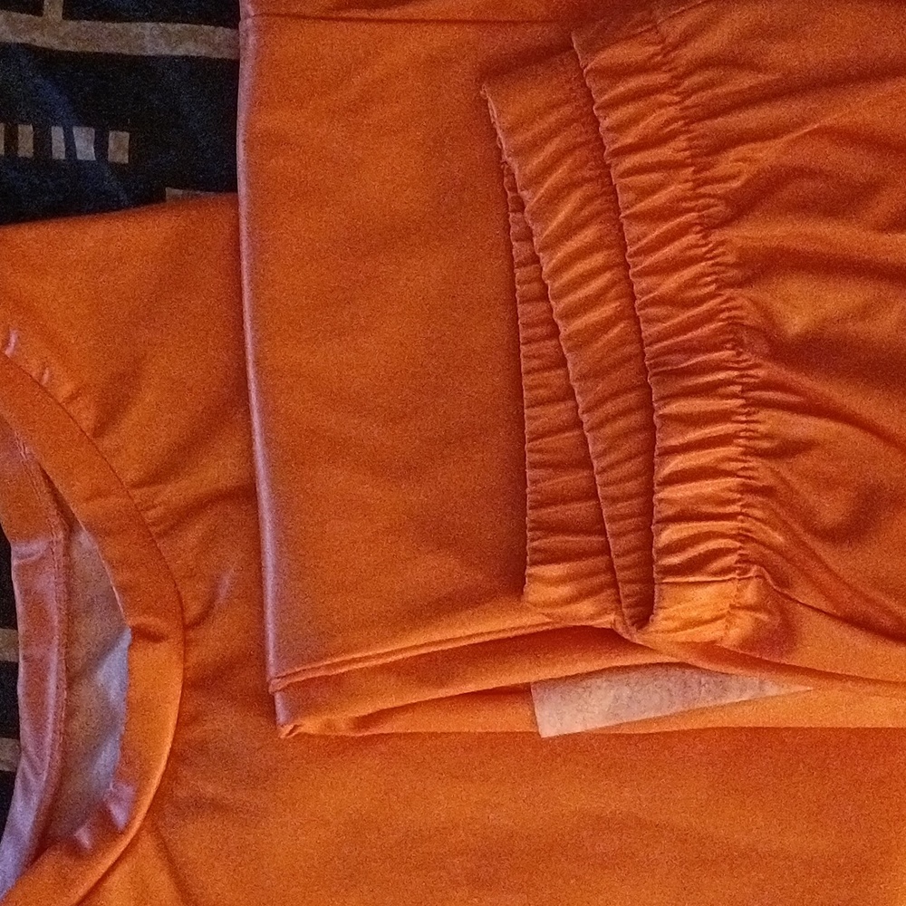 2pc flux leather set Orange size large